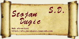 Stojan Dugić vizit kartica
